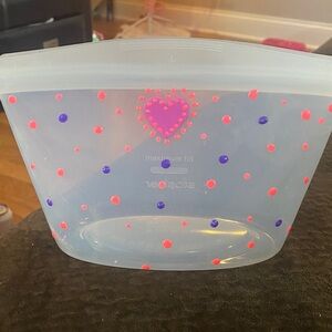 Silicone Storage Bag with Heart Design